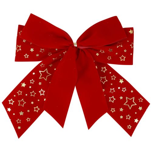 Floristik24 Punainen rusetti joulutähti deco rusetti ulkona 21cm