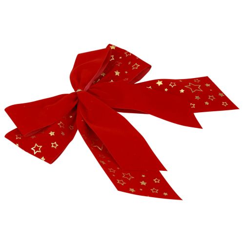 Floristik24 Punainen rusetti joulutähti deco rusetti ulkona 21cm