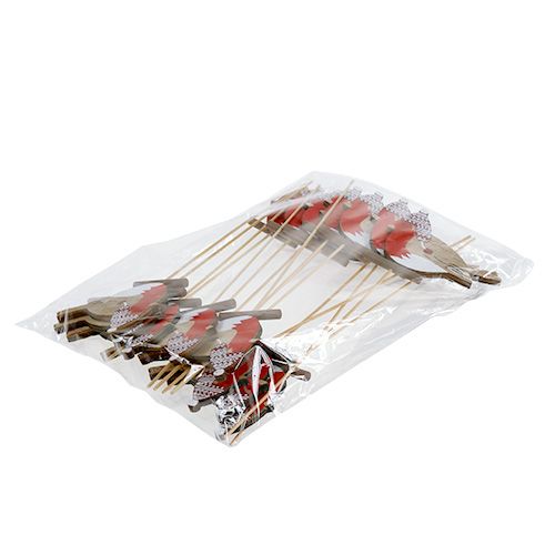 Floristik24 Robin kepillä 7,5cm 16 kpl