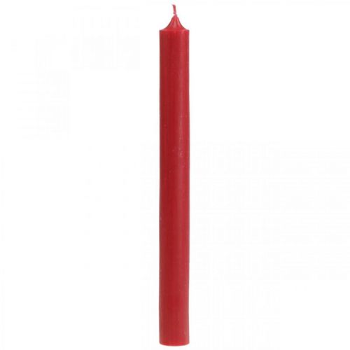 kohteita Maalaismaiset kynttilät Korkeat kynttilänjalat punaiset 350/28mm 4kpl