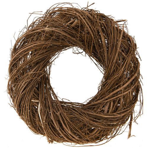 Maalaismainen seppele jalava luonnollinen koristeseppele oksista Ø30cm
