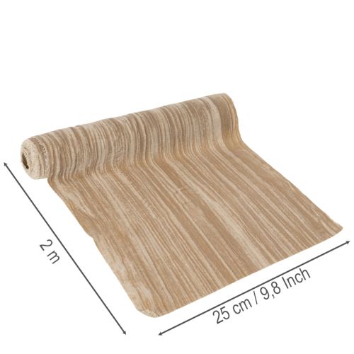 Pöytäliina samettinauha murskattu sametti 25cm 2m | Floristik24.fi