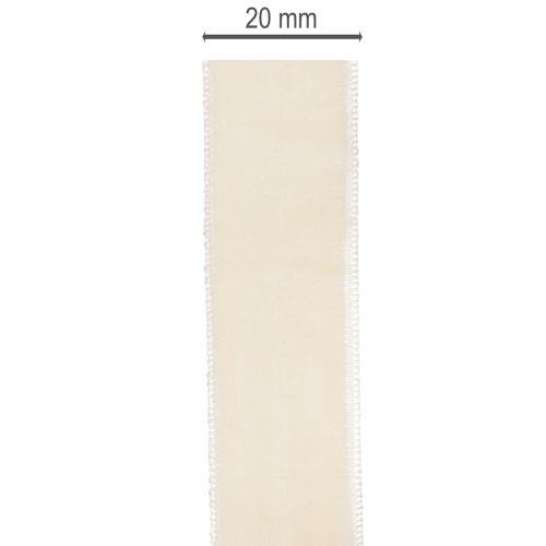 Lahjanauha, elegantti samettinauha lahjoihin ja kukkiin, 20 mm x 10 m | Floristik24.fi