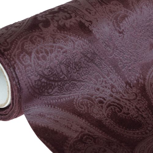Velvet Ribbon Pöytälenkki Purppura Pöytänauha Paisley Kuvio 150mm 3m