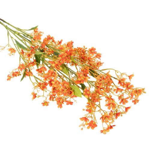Tekokukka orkidean oksa oranssi filigraani huonekoriste 110cm 3kpl | Floristik24.fi