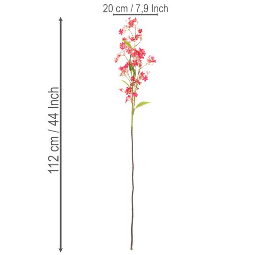 Keinotekoinen kukkiva oksa Oncidium orkideakoriste 112cm 3kpl | Floristik24.fi