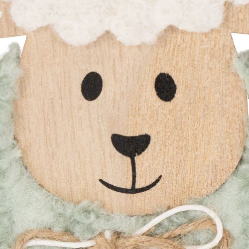 kohteita Puinen lammaskoriste, söpö koristehahmo kevääseen ja pääsiäiseen, pöytäkoriste, 11 cm, 6 kpl