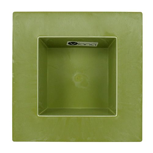 Floristik24 Neliönmuotoinen kulho vaaleanvihreä 20cm x 20cm, 1kpl