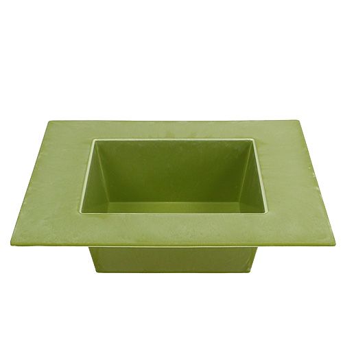 Floristik24 Neliönmuotoinen kulho vaaleanvihreä 20cm x 20cm, 1kpl