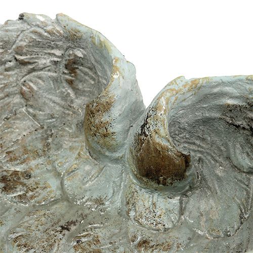 Floristik24 Kulhon sydämen muoto harmaa 20cm x 18cm K7.5cm 1kpl