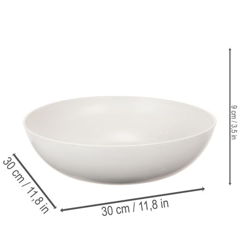 Suuri pyöreä kulho, monikäyttöinen koristekulho, 30 cm | Floristik24.fi