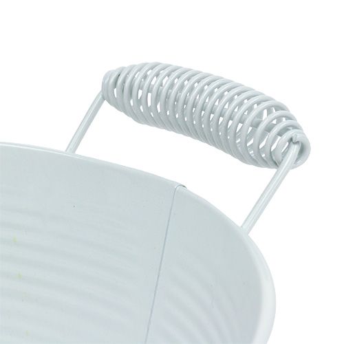 Floristik24 Kulho valkoinen pyöreä Ø22cm K9.5cm