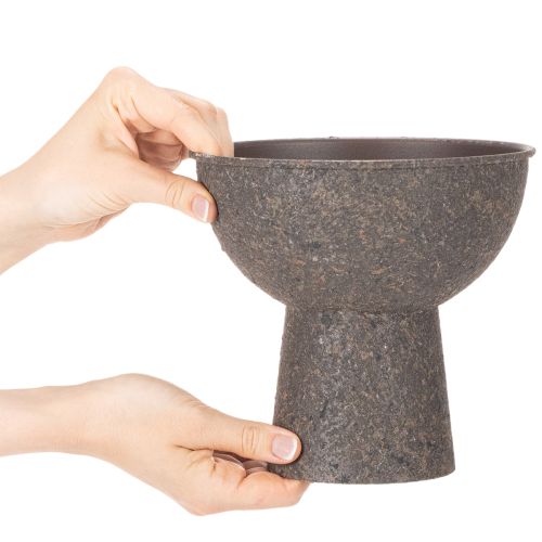Pyöreä kukkamalja jalustalla, 18 cm | Floristik24.fi