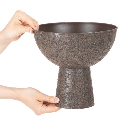 Pyöreä ruukku jalustalla, moderni kukkaruukku, 25 cm | Floristik24.fi
