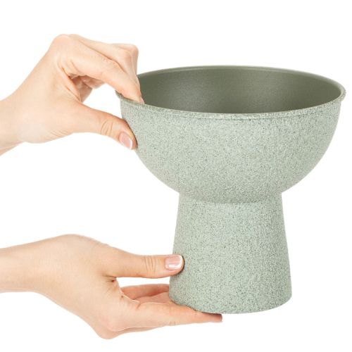 Moderni pyöreä ruukku korkealla jalustalla, 18 cm | Floristik24.fi