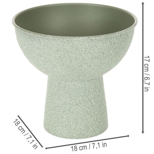 Moderni pyöreä ruukku korkealla jalustalla, 18 cm | Floristik24.fi