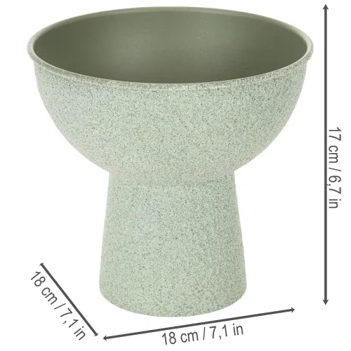 Moderni pyöreä ruukku korkealla jalustalla, 18 cm | Floristik24.fi