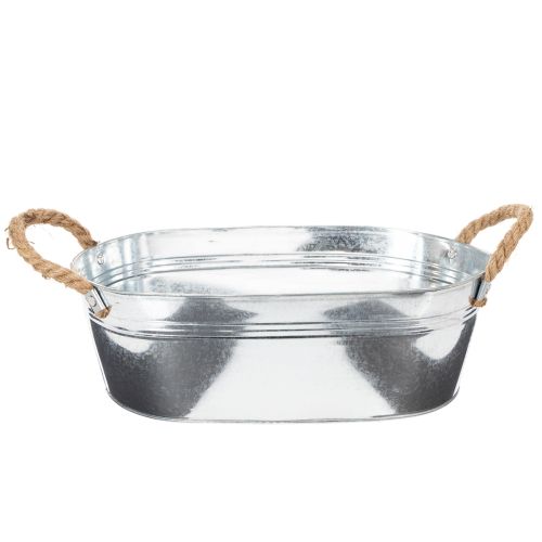 Soikea kulho 35cm x 21.5cm K11.5cm, kiiltävä sinkki ostaa | Floristik24.fi
