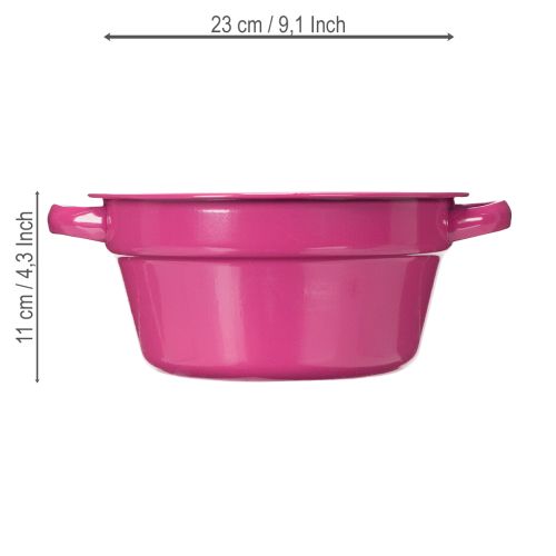 kohteita Metallinen istutusruukku, kesäkoriste olohuoneeseen, 23 cm, 3 kpl