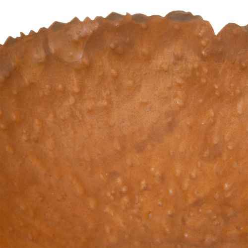 Pyöreä metallikulho ruosteenkestävällä pintakuvioinnilla, 20 cm | Floristik24.fi