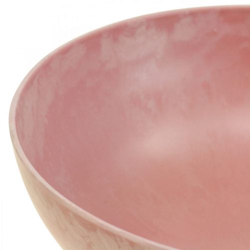 kohteita Koristekulho kukkakulho pyöreä vaaleanpunainen kulho muovia Ø20cm