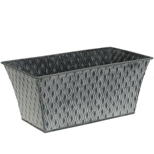 Floristik24 Sinkkikulho timanttikuviolla 30cm × 18cm K15cm