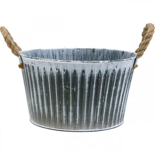 kohteita Metallinen kasvikulho, kukkakulho, ruukku kahvoilla Ø28cm