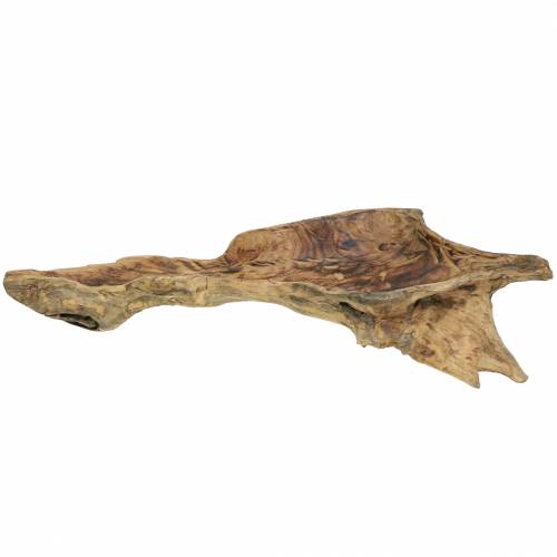 Floristik24 Burl-puinen kulho, liekkinen 70cm x 27cm K12cm