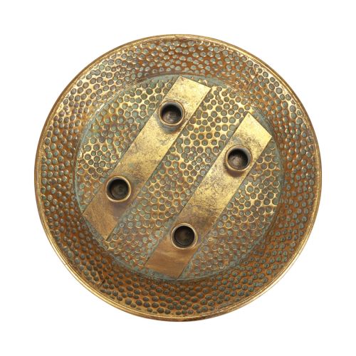 Floristik24 Kynttilälevy metallinen antiikkitikku kynttilänjalka kultaa Ø32cm