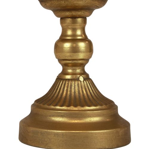 Floristik24 Kulho, jossa jalka koristeellinen metallikulho kulta Ø25,5cm H24cm