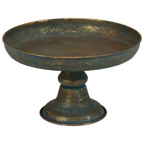 Floristik24 Kulho jalassa koristekulho metallikulho kultaa Ø29cm K17,5cm