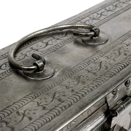 Floristik24 Laatikko hopea neliö 24cm x 8cm K6cm