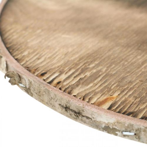 Floristik24 Deco puukiekko Flamed maalaismainen puinen deco vaneri Ø20cm