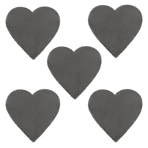 kohteita Liuskekivinen sydämenmuotoinen koriste tyylikkääseen pöytäkoristeluun ja luoviin ideoihin