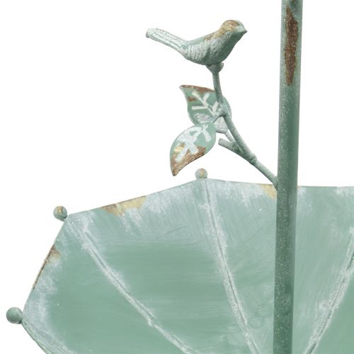 kohteita Antiikkinen sateenvarjo mintunvihreän ripustamiseen H43cm Ø28cm