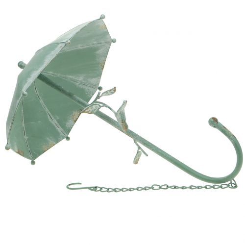 Floristik24 Antiikkinen sateenvarjo mintunvihreän ripustamiseen H43cm Ø28cm