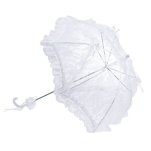 Floristik24 Sateenvarjo pitsivalkoisella Ø60cm L80,5cm