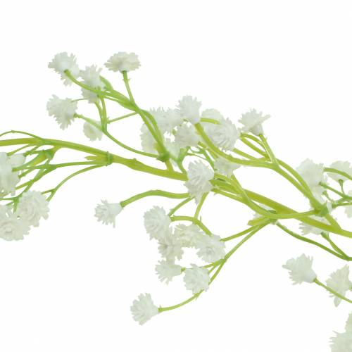 Floristik24 Hääkoriste seppele gypsophila silmukoilla valkoinen 180cm