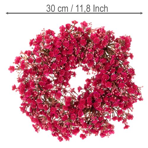 Tekokukkaseppele, vauvanhengitys-koriste, 30 cm | Floristik24.fi