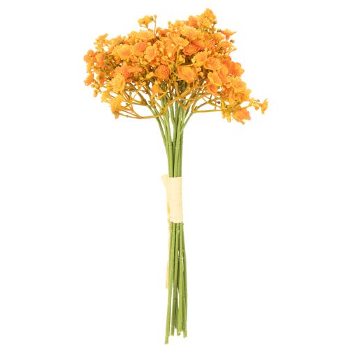 Keinotekoinen vauvanhengitys oranssi oksa kukka-asetelmiin 30cm 10kpl | Floristik24.fi