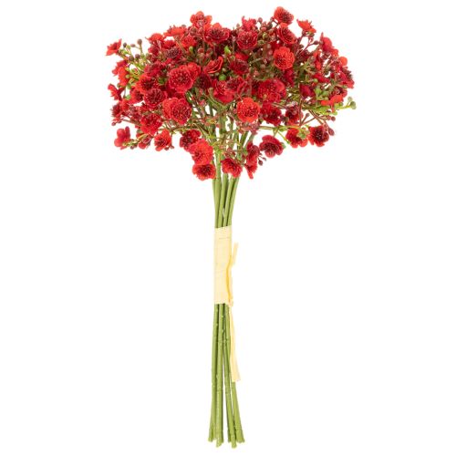 Keinotekoinen vauvanhengitys, punainen, kimppu kukkakoristeena, 30 cm, 10 kpl | Floristik24.fi