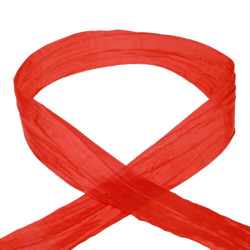 Ribbon Crash koristeellinen nauha lahja nauha punainen 50mm 20m