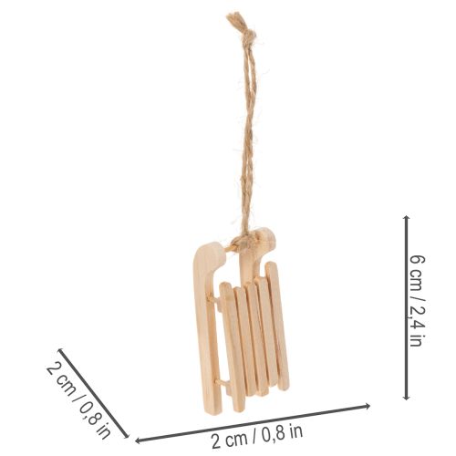 Joulukuuseen ripustettava koristepulkka, 6 cm, 6 kpl | Floristik24.fi
