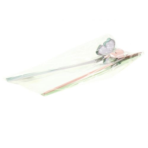 Floristik24 Kukkatapit perhospastelli 24cm 12kpl