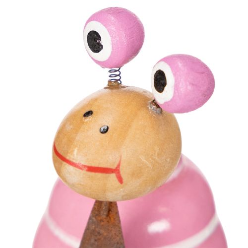 kohteita Etanahahmo hauskalla kuviolla, ihastuttava kevätkoriste, 9 cm, 4 osaa