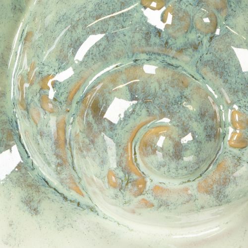 kohteita Keraaminen koristeellinen etanahahmo tyylikkäisiin asuinympäristöihin ja lumoavaan pöytäkoristeeseen, 16 cm