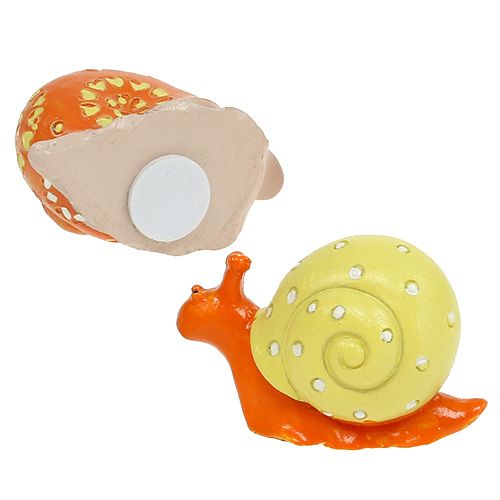 Floristik24 Etanat, liimapiste oranssi, keltainen 6cm 12kpl