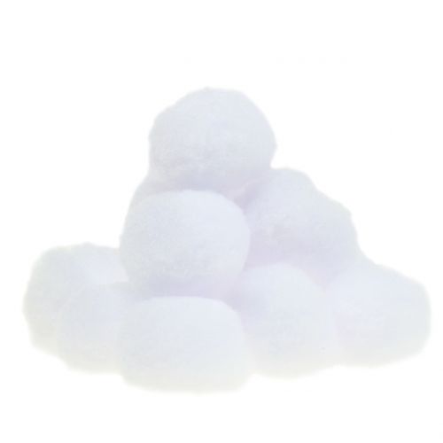 Floristik24 Lumipallo valkoinen 4cm 24 kpl