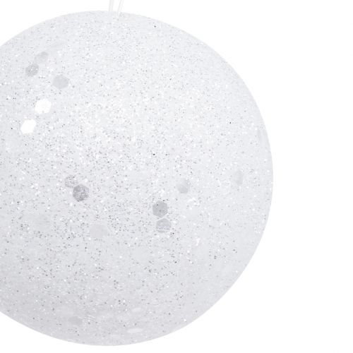kohteita Koristeellinen lumipallo ripustettavaksi Ø6cm 12kpl