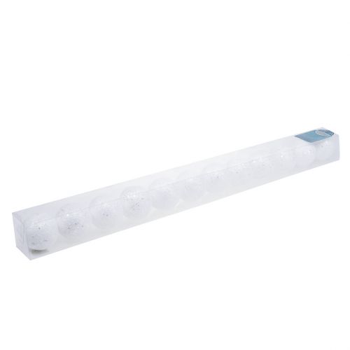 Floristik24 Koristeellinen lumipallo ripustettavaksi Ø6cm 12kpl